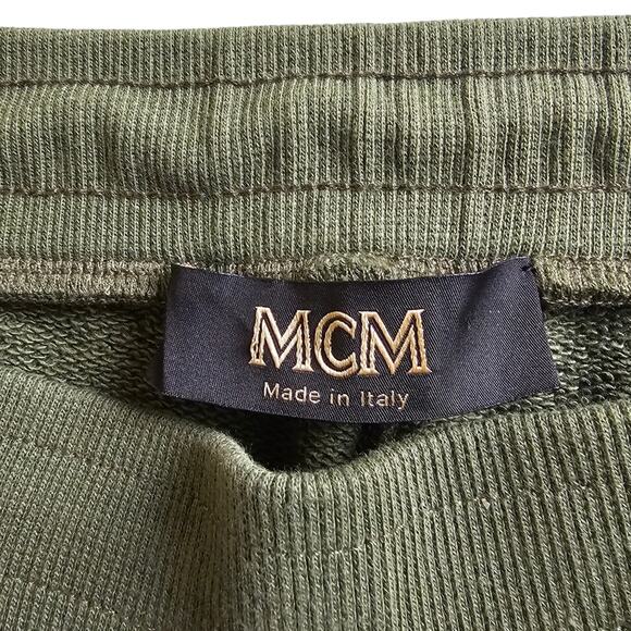 MCM Jogger Men's Size Medium Camo Sweatpants  Orange Green Made in Italy - Picture 11 of 16